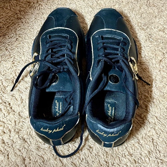 Vintage Black Baby Phat Shoes with Gold Accent - Picture 2 of 9